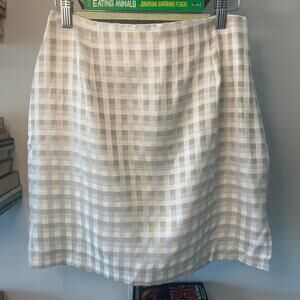 90s Metallic Plaid Mini Skirt Size 7/8